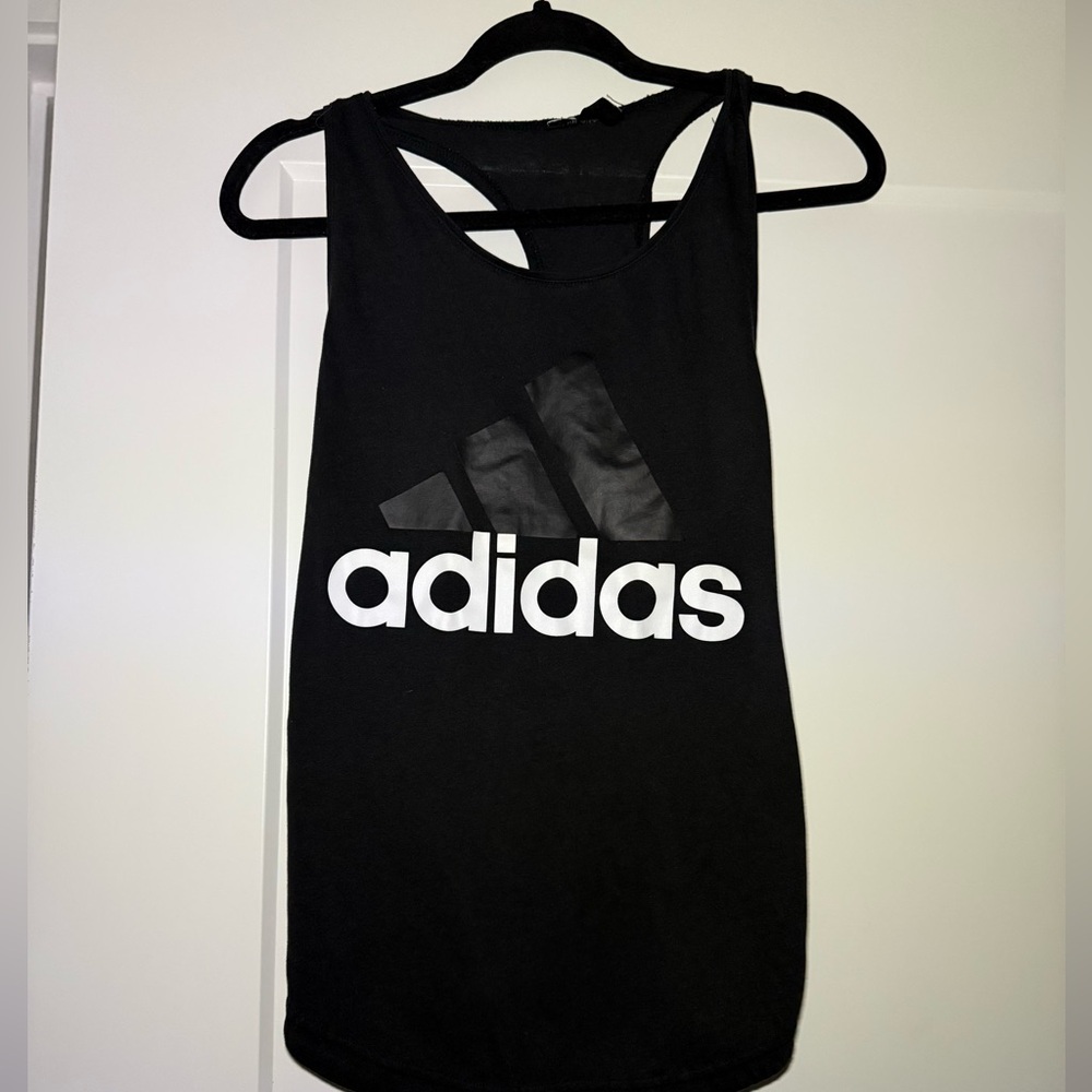 Adidas Black Racerback Tank Top – Women’s Size